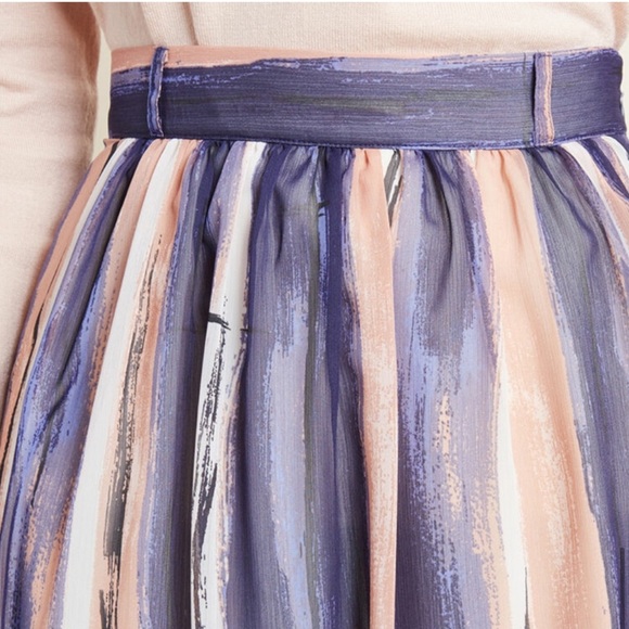 ModCloth Saga Watercolor Midi Skirt - Picture 3 of 4